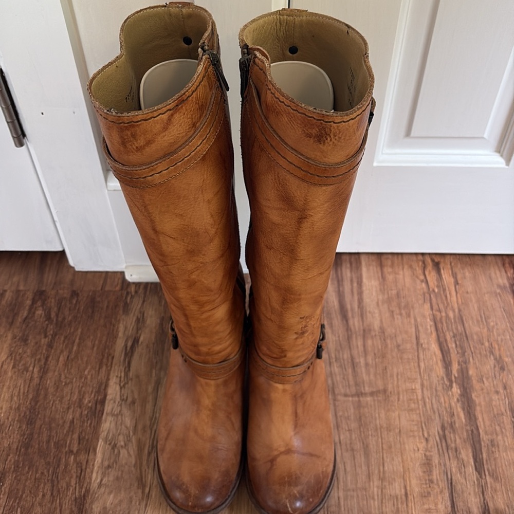 Frye Brown Leather Heeled Boots - Picture 7 of 7